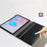 For Samsung Galaxy Tab S6 Lite (2020) P615 P610 / (2022) / (2024) Leather Stand Tablet Case with Detachable Magnetic Wireless Keyboard (Without Touchpad) - Black - 5