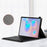 For Samsung Galaxy Tab S6 Lite (2020) P615 P610 / (2022) / (2024) Leather Stand Tablet Case with Detachable Magnetic Wireless Keyboard (Without Touchpad) - Black - 7