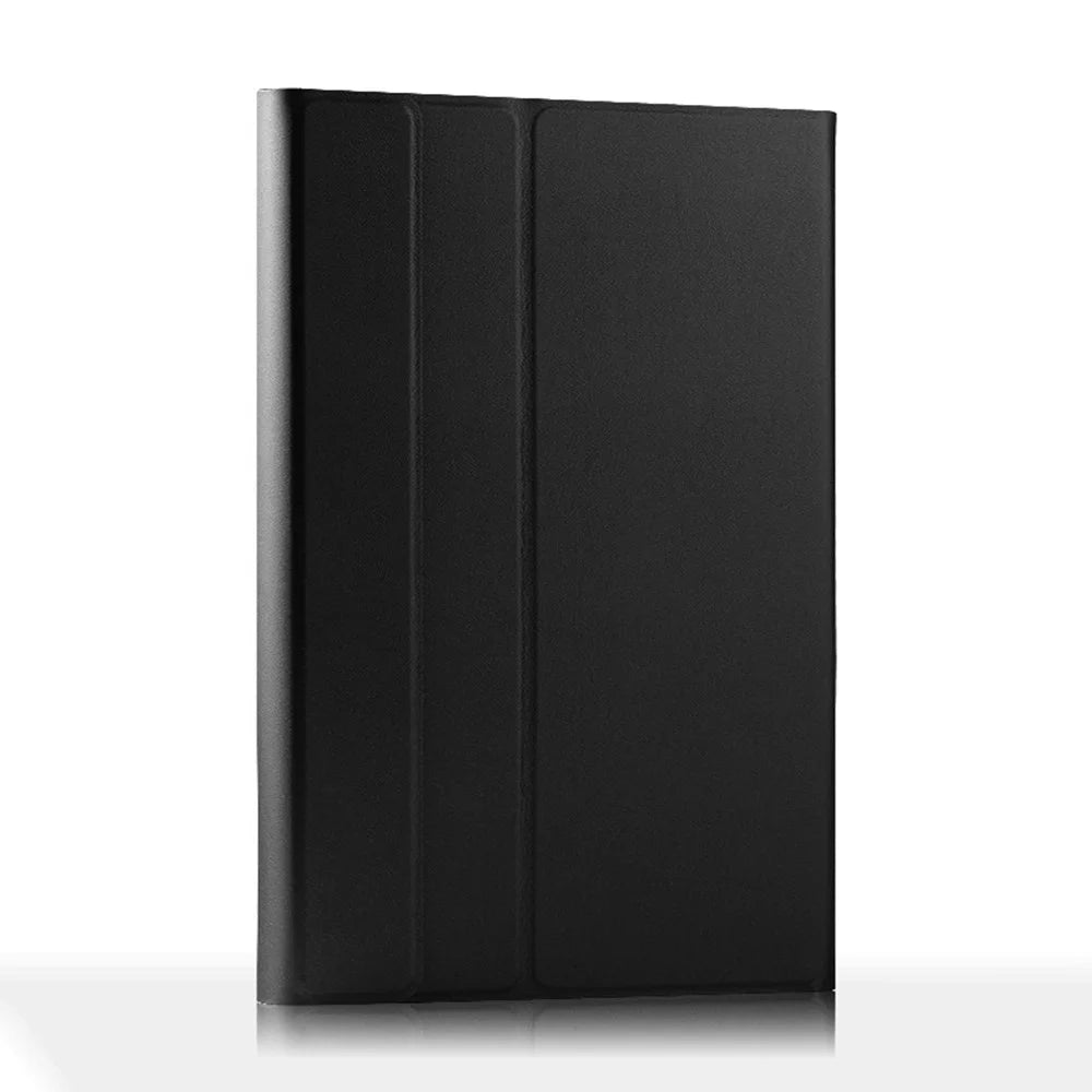 For iPad 10.2 (2021) / (2020) / (2019) Leather Stand Tablet Case with Detachable Magnetic Wireless Keyboard (Without Touchpad) - Black - 2