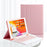 For iPad Air (2013) / Air 2 / 9.7-inch (2017) / 9.7-inch (2018) Wireless Bluetooth-compatible Keyboard + Candy Color Leather Case - Pink - 1