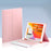 For iPad Air (2013) / Air 2 / 9.7-inch (2017) / 9.7-inch (2018) Wireless Bluetooth-compatible Keyboard + Candy Color Leather Case - Pink - 3