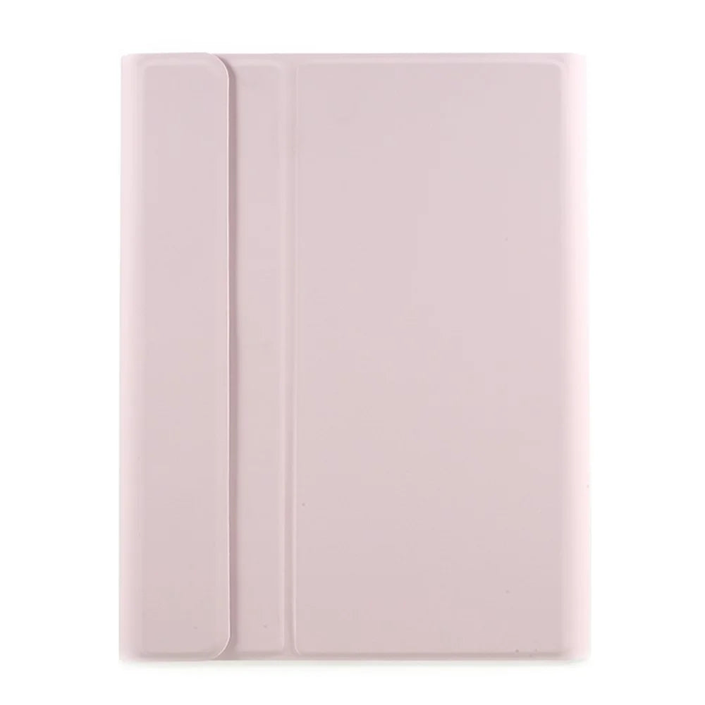 Skin Texture Leather Case+Bluetooth-compatible Keyboard with Backlit for iPad Mini 2/iPad Mini/iPad Mini 4/iPad Mini (2019) 7.9 inch - Pink - 4