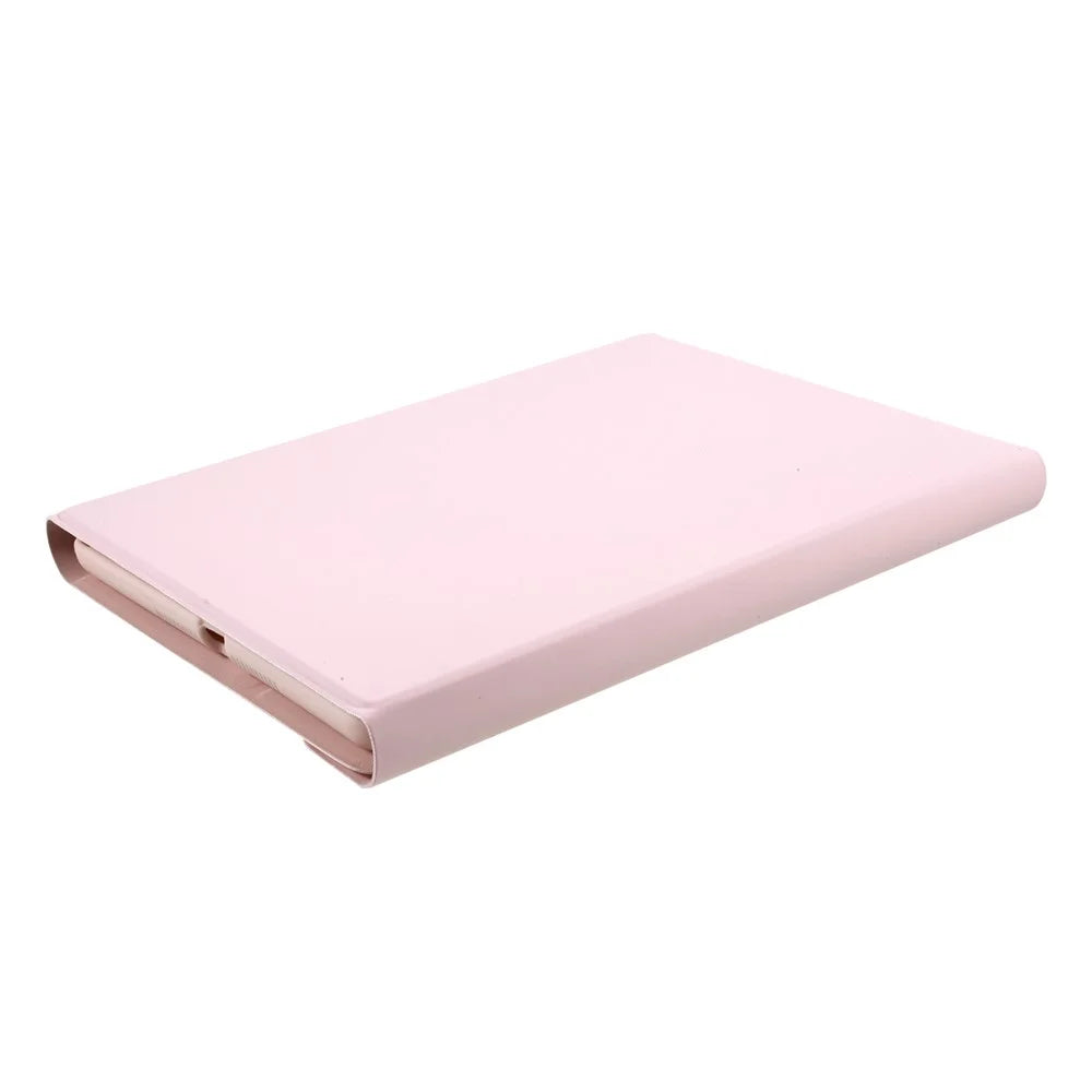 Skin Texture Leather Case+Bluetooth-compatible Keyboard with Backlit for iPad Mini 2/iPad Mini/iPad Mini 4/iPad Mini (2019) 7.9 inch - Pink - 5