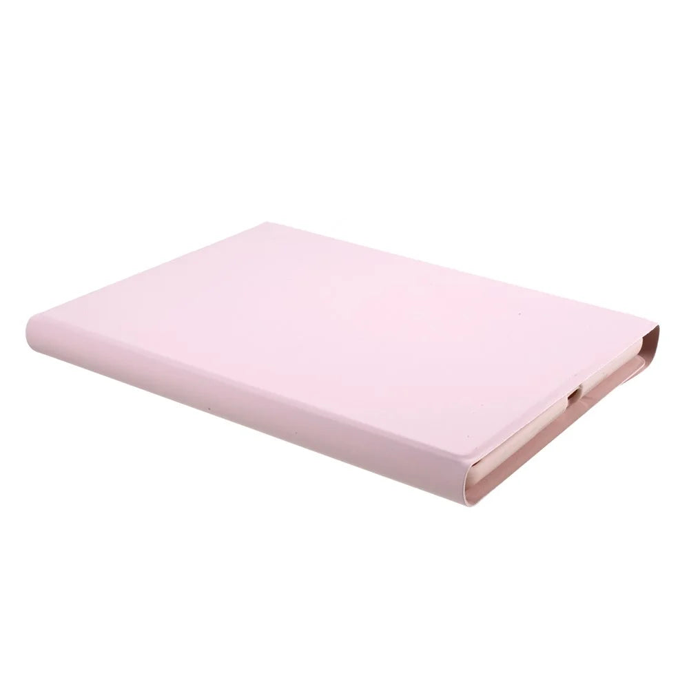 Skin Texture Leather Case+Bluetooth-compatible Keyboard with Backlit for iPad Mini 2/iPad Mini/iPad Mini 4/iPad Mini (2019) 7.9 inch - Pink - 6