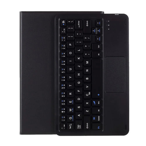 A500-A Leather Protective Case + Touch Keyboard Set for Samsung Galaxy Tab A7 10.4 (2020) T500 / T505 - Black - 1