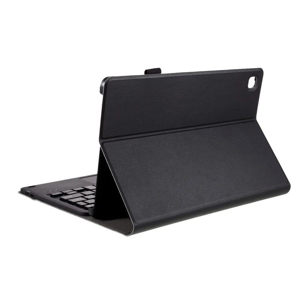 A610-A Leather Protective Case + Keyboard with Touch Board Set for Samsung Galaxy Tab S6 Lite (2020) P615 P610 / (2022) / (2024) - Black - 7
