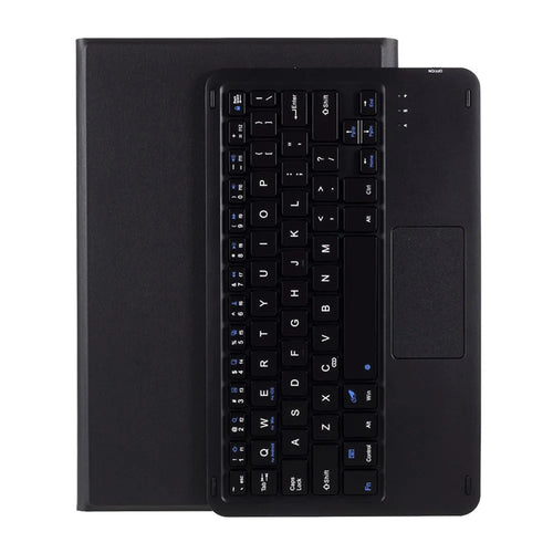 Bluetooth-compatible Keyboard with Touchpad + Leather Protective Case Combo Set for Lenovo Tab P11 TB-J606F / Tab P11 5G1 - Black - 1