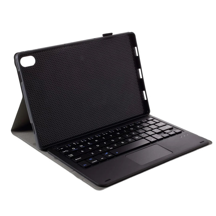 Bluetooth-compatible Keyboard with Touchpad + Leather Protective Case Combo Set for Lenovo Tab P11 TB-J606F / Tab P11 5G1 - Black - 6