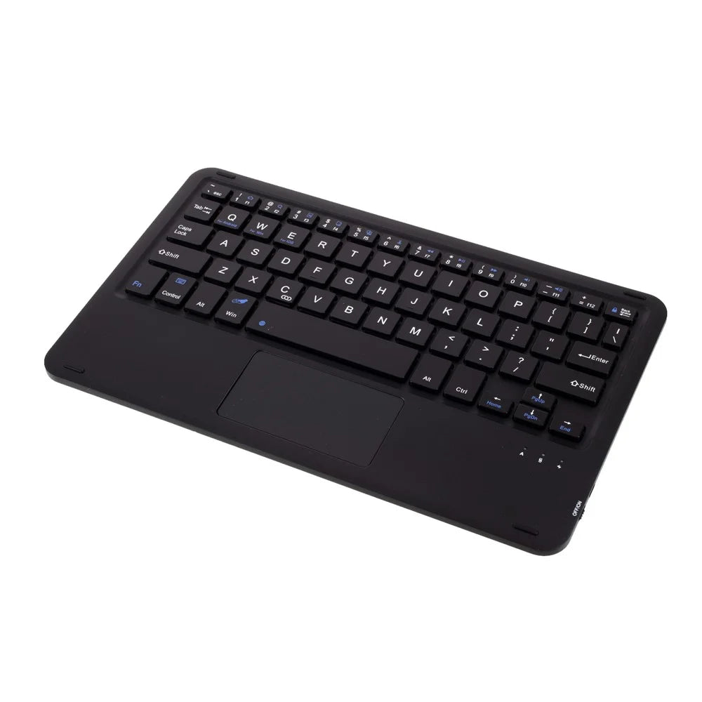 Wireless Bluetooth-compatible Touch Keyboard + Leather Protective Case Set for Lenovo Tab M10 Plus - Black - 7