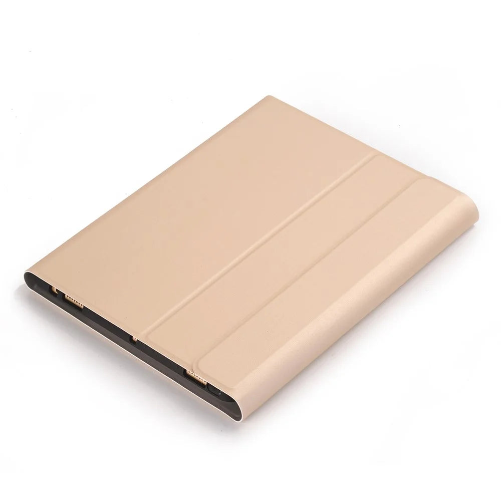 YA102B-A Bluetooth-compatible Keyboard Leather Case for iPad 10.2 (2021)/(2020)/(2019)/Air 10.5 inch (2019)/Pro 10.5 inch (2017) - Gold - 4