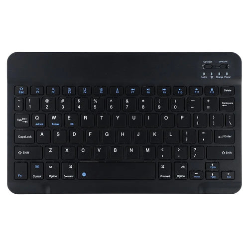 10 Inch Mini Bluetooth-compatible Keyboard USB Rechargeable Wireless Keyboard for iPad Tablet PC - Black - 1