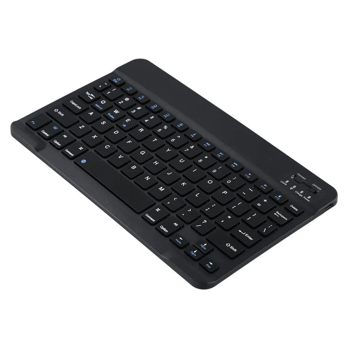 10 Inch Mini Bluetooth-compatible Keyboard USB Rechargeable Wireless Keyboard for iPad Tablet PC - Black - 2