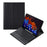 A970B Leather Case Bluetooth-compatible Keyboard with Built-In Pen Slot for Samsung Galaxy Tab S8+ / S7 FE T730 T736 / S7+ 12.4 Inch (T970 / T975 2020) - Black - 1