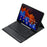 A970B Leather Case Bluetooth-compatible Keyboard with Built-In Pen Slot for Samsung Galaxy Tab S8+ / S7 FE T730 T736 / S7+ 12.4 Inch (T970 / T975 2020) - Black - 3