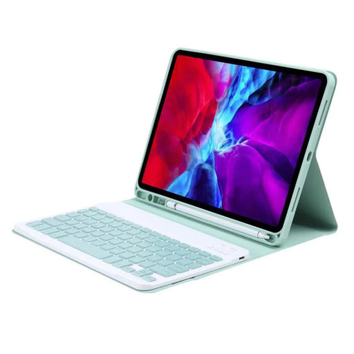 C-11B ABS Bluetooth-Compatible Keyboard for iPad Air 11 (2026) / (2025) / (2024) / Air (2020) / (2022) / Pro 11 (2018) / (2020) / (2021) / (2022) - Light Green - 1