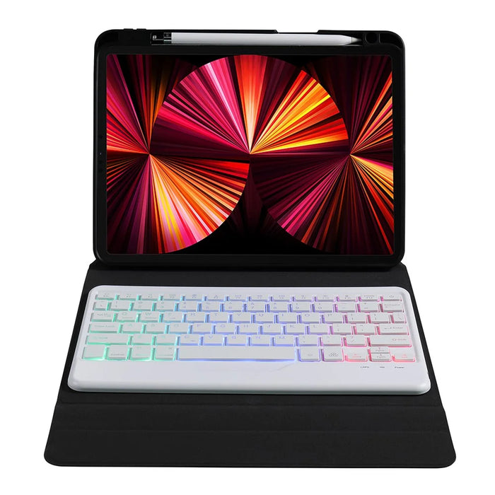 B011S Bluetooth-Compatible Keyboard Case for iPad Air 11 (2025) / (2024) / Pro 11 (2022 / 2021 / 2020 / 2018) / Air (2022) / (2020) - Multi-Color - 4