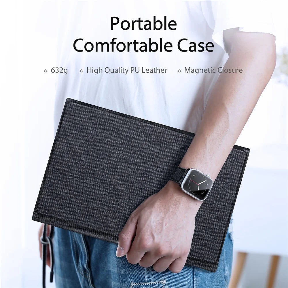 DUX DUCIS Bluetooth-compatible Keyboard Leather Stand Tablet Case for Samsung Galaxy Tab S6 Lite (2020) P610 / P615 / S6 Lite (2022) / (2024) - 3