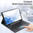 DUX DUCIS 2 in 1 Bluetooth-compatible Keyboard Full Protection Leather Tablet Stand Case for Samsung Galaxy Tab S7/Tab S8 - 7