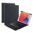 B09 Leather Cover Shell + Wireless Bluetooth Keyboard Combo Set for iPad 10.2 (2021)/(2020)/(2019)/Pro 10.5-inch (2017)/Air 10.5 inch (2019) - Black - 1