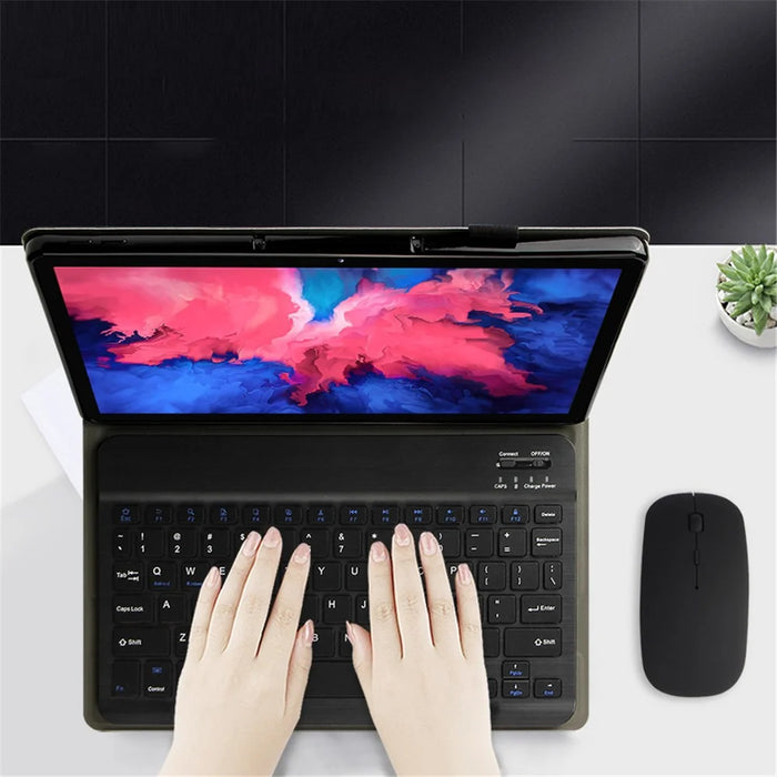 Wireless Bluetooth-compatible Keyboard + Leather Protective Shell For Lenovo Tab P11 Pro J706F / J716F - 3