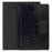 Protective Leather Case + Portable Wireless Bluetooth-Compatible Keyboard For Samsung Galaxy Tab S10+ / S9+  / S8+ / S7+ / S7 FE - Black - 1