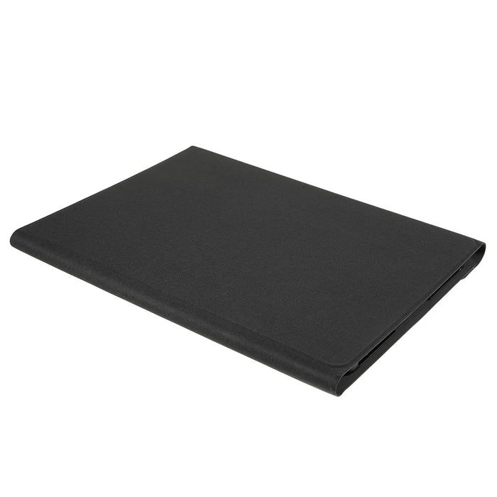 Protective Leather Case + Portable Wireless Bluetooth-Compatible Keyboard For Samsung Galaxy Tab S10+ / S9+  / S8+ / S7+ / S7 FE - Black - 7