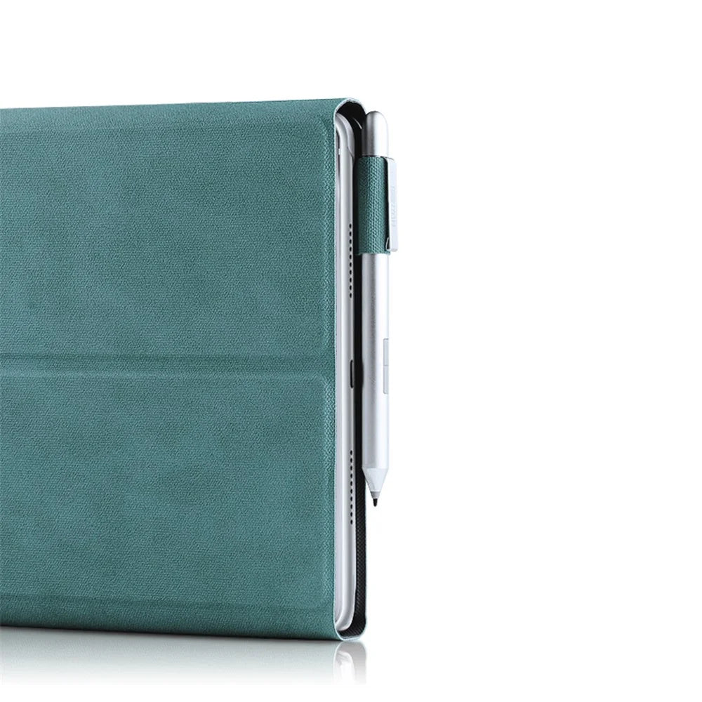 Wireless Bluetooth-compatible Keyboard + Leather Tablet Cover Shell for Huawei MatePad 11 (2021) - Green - 6