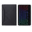 B500S Bluetooth-compatible Keyboard with Triangle Support Leather Protective Case (with Backlit) for Samsung Galaxy Tab A7 10.4 (2020) (T500 / T505) - Black / Black - 2