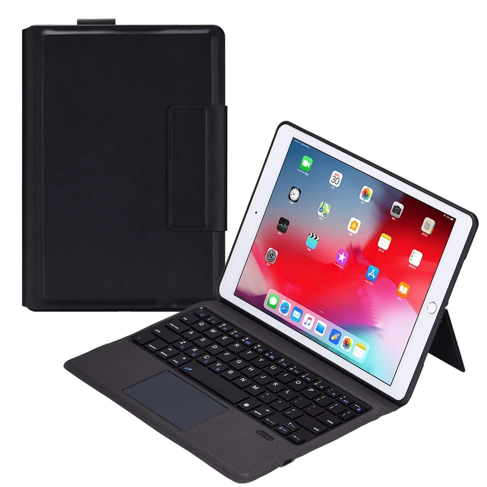 1092 Automatic Sleep Wireless Bluetooth-compatible Keyboard + Exquisite Leather Protective Cover Case for iPad 10.2 (2021)/(2020)/(2019)/Air 10.5 inch (2019)/Pro 10.5-inch (2017) - 1