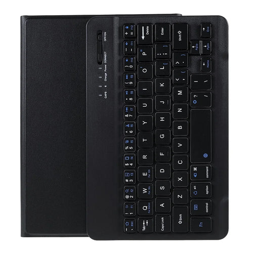 A06 Ultra Slim Smart Bluetooth-compatible Keyboard with Leather Stand Case for iPad mini (2021) / iPad mini 6 - Black - 1