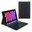 A06B Ultra-Thin Leather Stand Protective Case Shell + Bluetooth-compatible Keyboard with Pen Slot for iPad mini (2024) / mini (2021) - Black - 1