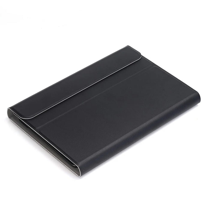 A06B Ultra-Thin Leather Stand Protective Case Shell + Bluetooth-compatible Keyboard with Pen Slot for iPad mini (2024) / mini (2021) - Black - 6