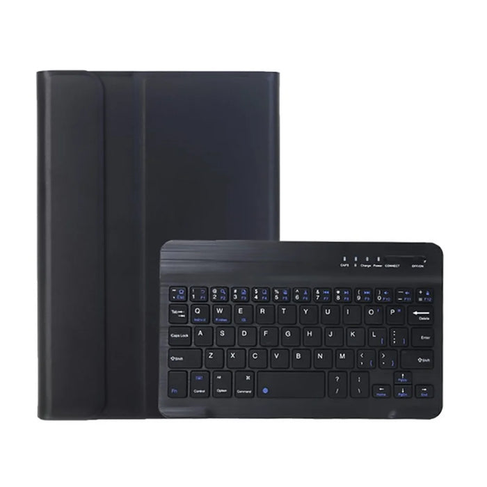 A06B Ultra-Thin Leather Stand Protective Case Shell + Bluetooth-compatible Keyboard with Pen Slot for iPad mini (2024) / mini (2021) - Black - 7