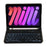 A06BS Ultra-Thin Leather Tablet Stand Protective Case Shell + Backlit Bluetooth-compatible Keyboard with Pen Slot for iPad mini (2024) / mini (2021) - Black - 2