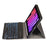 A06BS Ultra-Thin Leather Tablet Stand Protective Case Shell + Backlit Bluetooth-compatible Keyboard with Pen Slot for iPad mini (2024) / mini (2021) - Black - 4