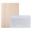 A08 Ultra-Thin Bluetooth-compatible Keyboard Leather Case with Magnetic Clasp for Samsung Galaxy Tab A8 10.5 (2021) (SM-X205 / X200) - Gold - 1