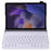 A08 Ultra-Thin Bluetooth-compatible Keyboard Leather Case with Magnetic Clasp for Samsung Galaxy Tab A8 10.5 (2021) (SM-X205 / X200) - Gold - 2