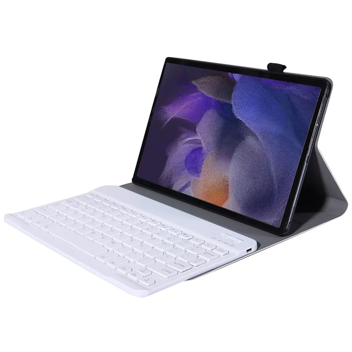 A08 Ultra-Thin Bluetooth-compatible Keyboard Leather Case with Magnetic Clasp for Samsung Galaxy Tab A8 10.5 (2021) (SM-X205 / X200) - Gold - 5