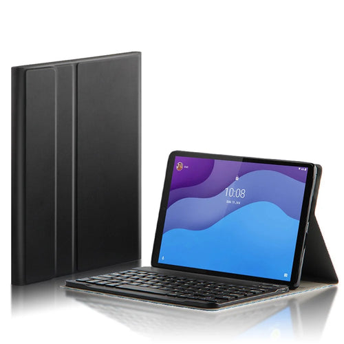 For Lenovo Tab M10 HD Gen 2 TB-X306X / F Leather Stand Tablet Case with Detachable Magnetic Wireless Keyboard (Without Touchpad) - 1