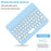Dust-proof TPU Tablet Stand Case Shock Resistant Protective Cover with Magnetic Detachable Bluetooth-compatible Keyboard for iPad mini (2021) - Blue - 2