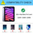 Dust-proof TPU Tablet Stand Case Shock Resistant Protective Cover with Magnetic Detachable Bluetooth-compatible Keyboard for iPad mini (2021) - Blue - 6