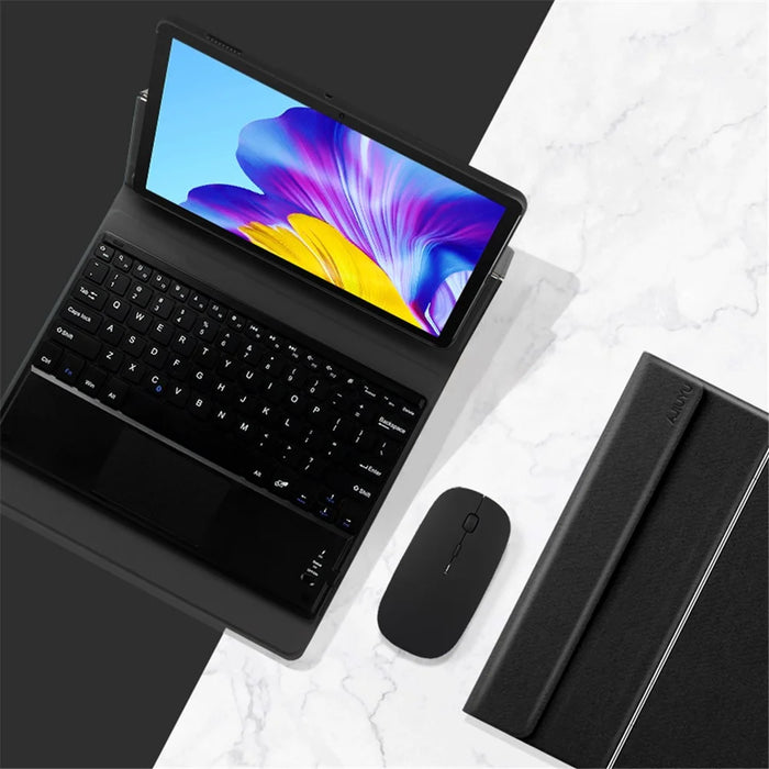 For Honor Pad 6 10.1-inch Detachable Bluetooth-compatible Keyboard with Hinge Stand Leather Case - 3
