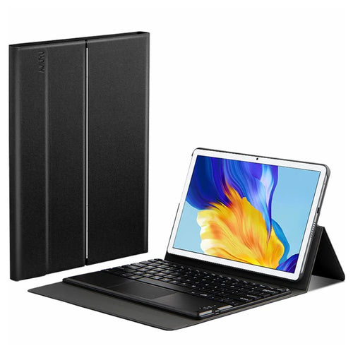 For Honor Pad 7 10.1-inch Detachable Bluetooth-compatible Keyboard with Hinge Stand Leather Case - 1