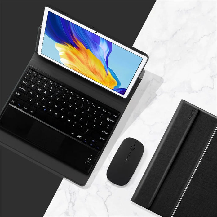 For Honor Pad 7 10.1-inch Detachable Bluetooth-compatible Keyboard with Hinge Stand Leather Case - 3