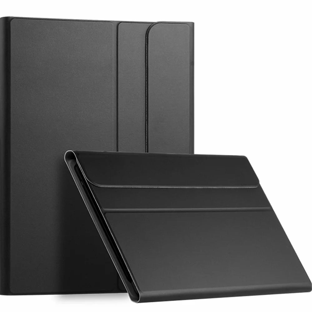 Detachable Bluetooth-compatible Keyboard + Well-protected Stand Leather Case Flip Cover For iPad Pro 12.9 (2022) / (2021) / (2020) - Black - 3