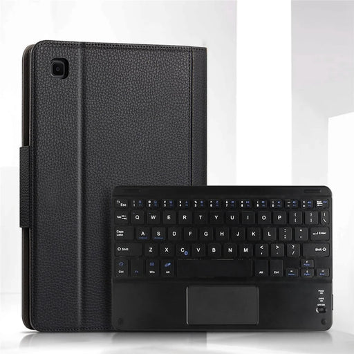 Genuine Leather Tablet Stand Protective Cover Case + Wireless Bluetooth-compatible Keyboard with Touchpad For Samsung Galaxy Tab A7 Lite 8.7-inch - 2