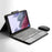 Genuine Leather Tablet Stand Protective Cover Case + Wireless Bluetooth-compatible Keyboard with Touchpad For Samsung Galaxy Tab A7 Lite 8.7-inch - 3