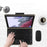 Genuine Leather Tablet Stand Protective Cover Case + Wireless Bluetooth-compatible Keyboard with Touchpad For Samsung Galaxy Tab A7 Lite 8.7-inch - 4