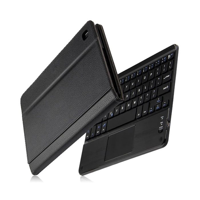 Genuine Leather Tablet Stand Protective Cover Case + Wireless Bluetooth-compatible Keyboard with Touchpad For Samsung Galaxy Tab A7 Lite 8.7-inch - 6