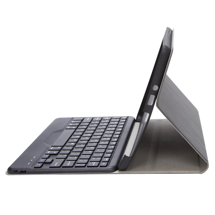 SFGO for Microsoft Surface Go / Go 2 / Go 3 Wood Texture PU Leather Outer Cover Bluetooth-compatible Keyboard Set with TPU Inner Bumper Case - Black - 4